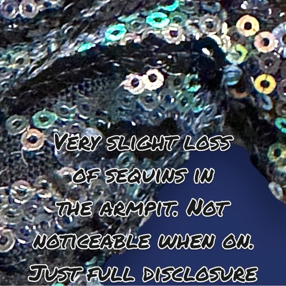 πHPπ EUC (worn once) Ricarica Sequin Off The Shoulder Midi Dress. π Size Small - Picture 13 of 13